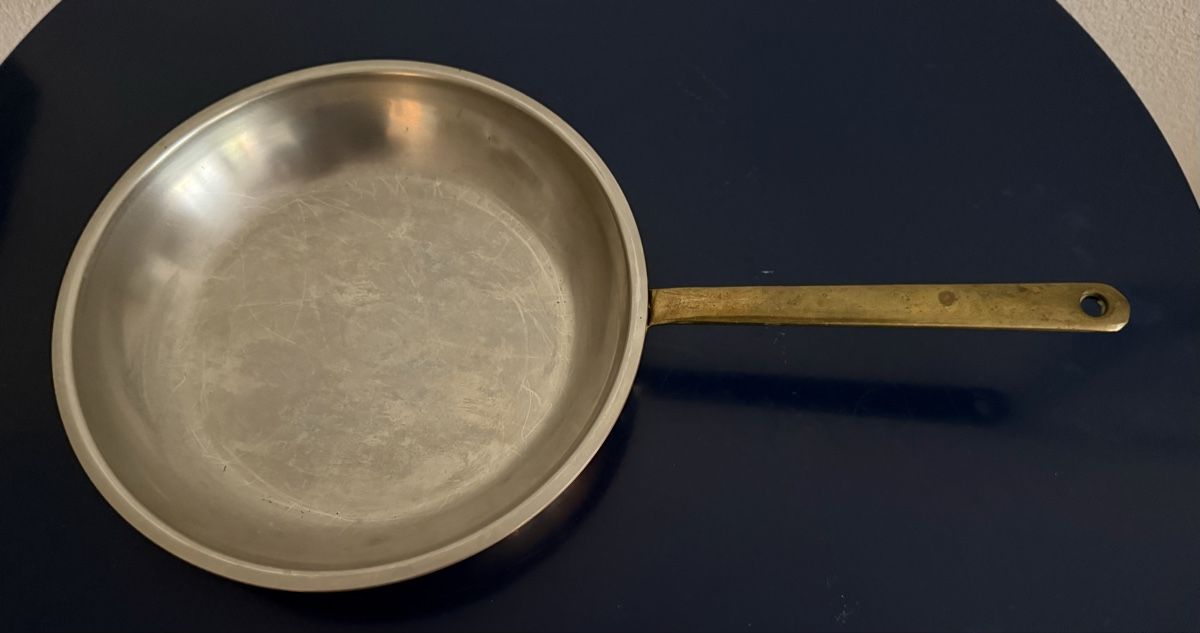 Padelle: Bratpfanne Kupfer Messing Griff Durchmesser 24cm – Usato da Wangen SZ venduto da hame1945 2