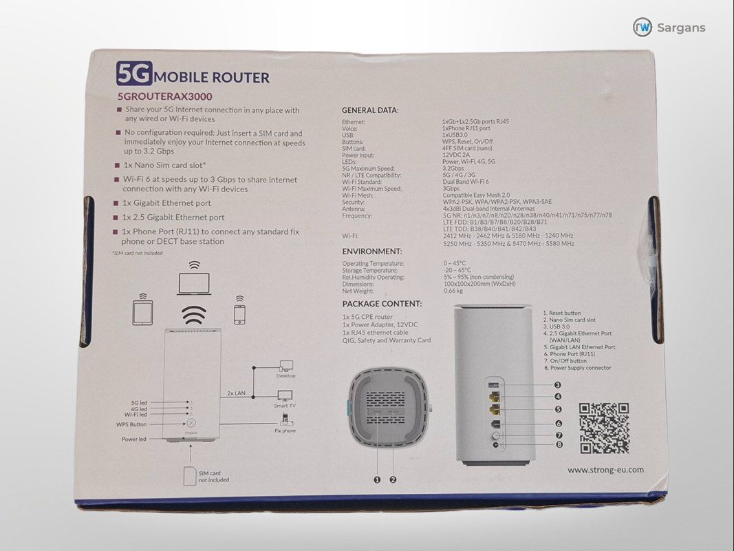 Modem & Router: STRONG 5GROUTERAX3000 – Nuovo (secondo la descrizione) da Sargans venduto da Restwert_Sargans 1