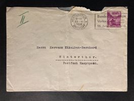 Schweiz 1938 Bedarfsbrief 10 Rp. Chillon Werbe Bundesfeier