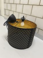 NYMÖ Lampe, schwarz/messingfarben