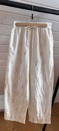 TOAST embroidered pajamas bottoms, xs