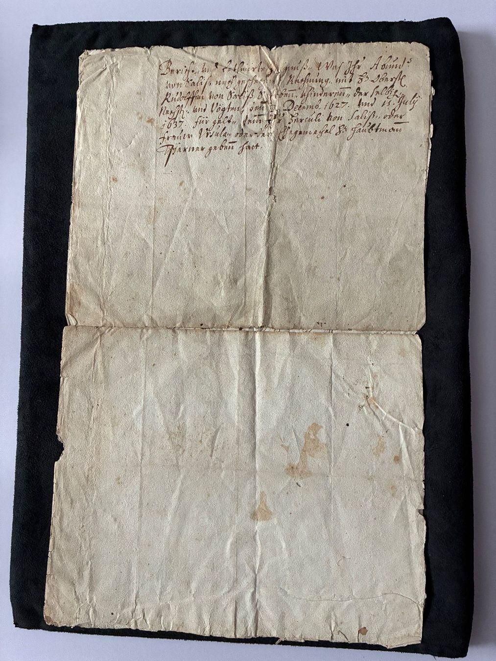 Documenti: Documento antico del 1637 con sigillo di ceralacca – Usato da Savosa venduto da Fransis 5