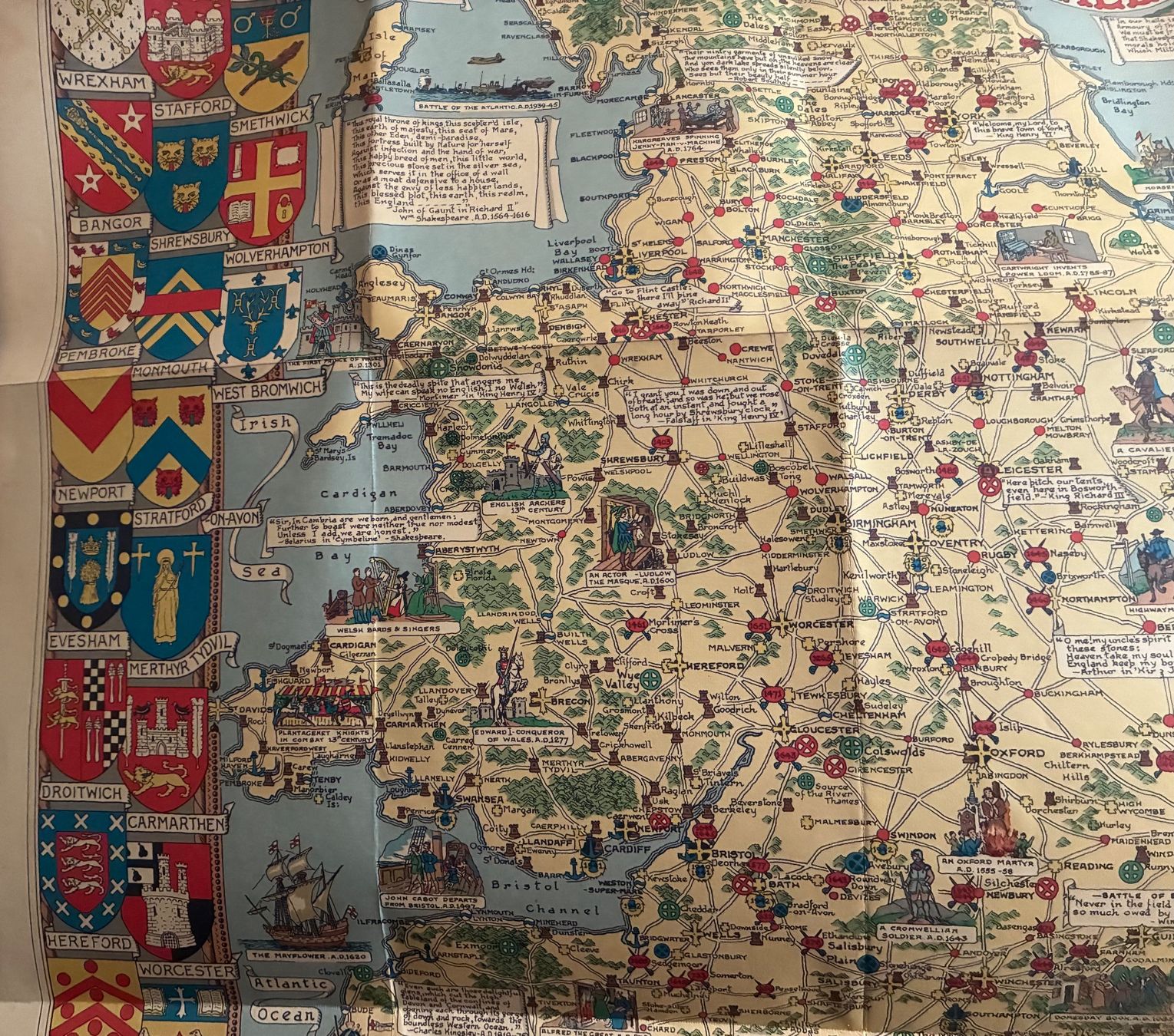 Cartine & Atlanti: Carte ancienne de l’Angleterre – Usato da Paudex venduto da micinque 2