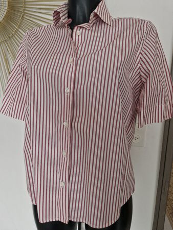 Camicia MONN a righe rosse e bianche