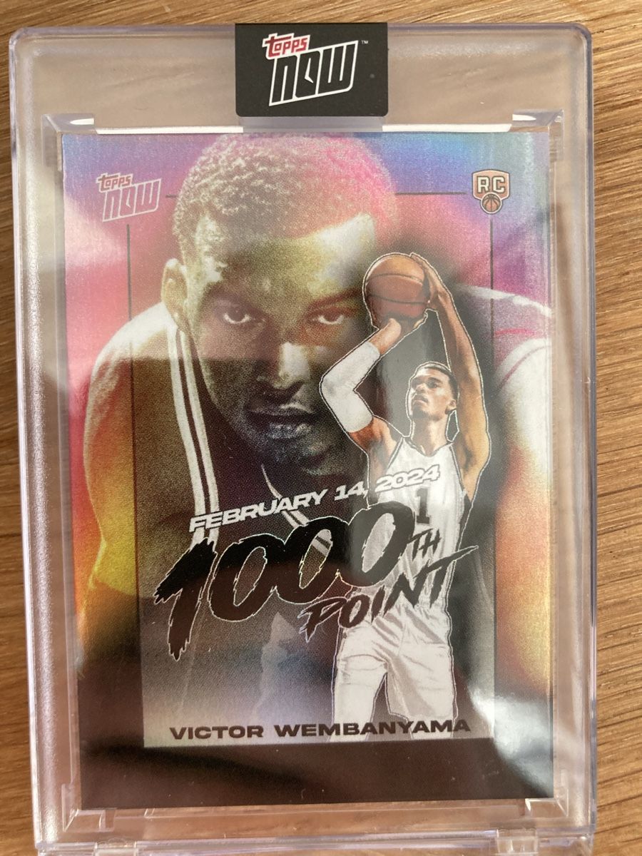 Topps Carte collezionabili: Topps Now Victor Wembanyama – Nuovo e nell'imballaggio originale da Villars sur Glâne venduto da billbaroud