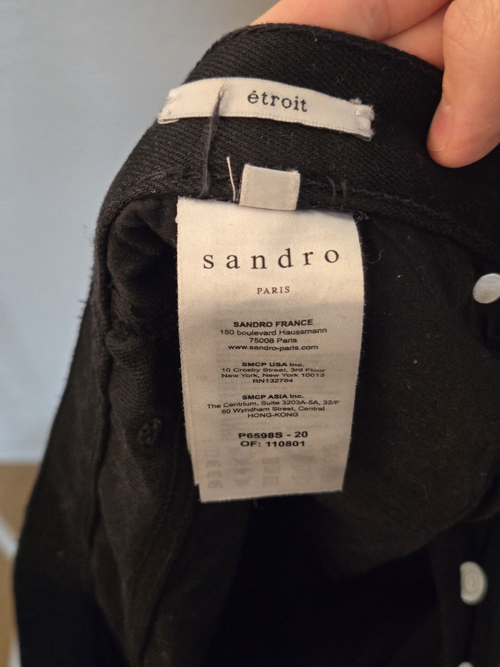 Sandro Pantaloni: Sandro Paris Black Trousers - Size 32 - Great Condition! – Usato da Fällanden venduto da noa_mh8y 1