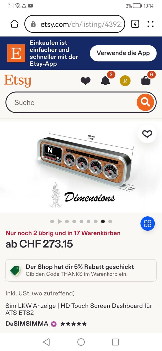 PCs: Pc SIMRACING HD TOUCHSCREEN TACHO – Gebraucht aus Altnau von playboy 1