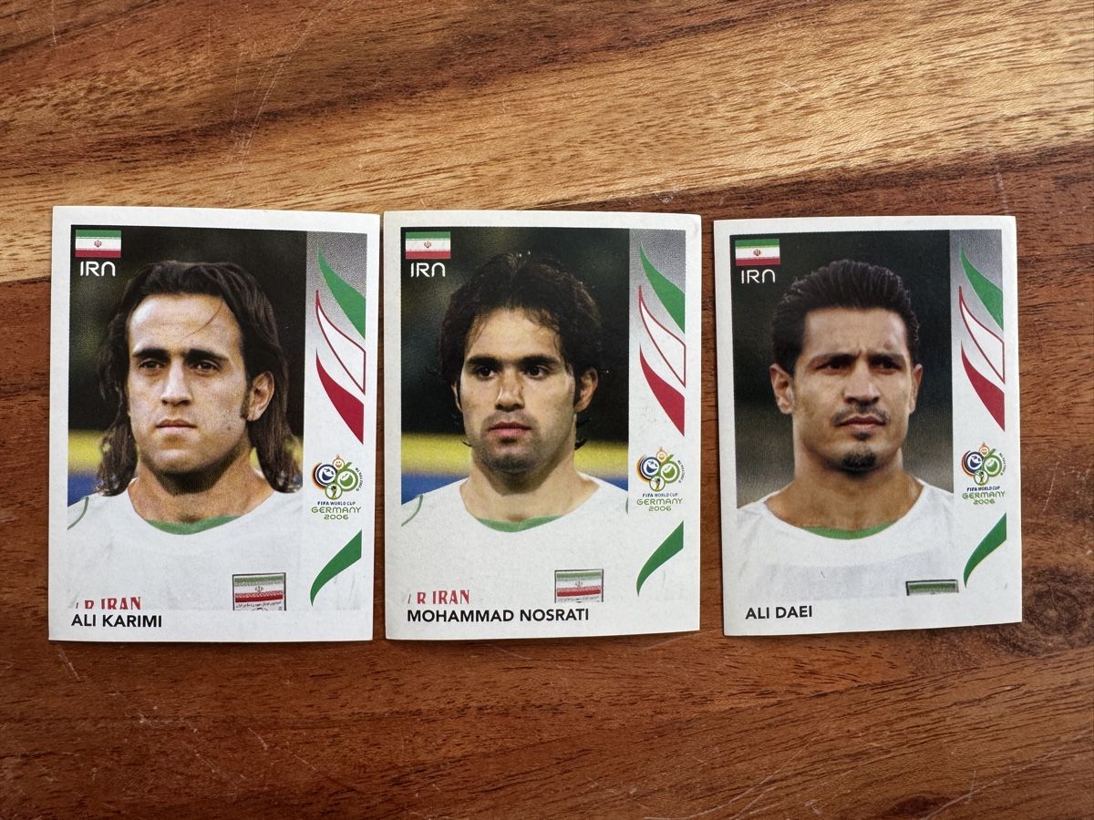 Panini Carte collezionabili: Panini WM 2006 Iran Ali Daei Ali Karimi – Usato da Gelterkinden venduto da murattibox