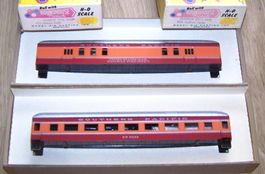 Roundhouse H0 US-Set: 5 x SP Personenwagen, Bausätze, neu