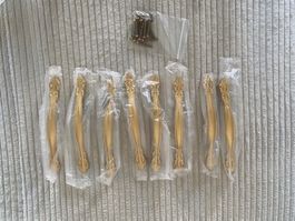 Schubladengriffe Metall gold 8 Stück