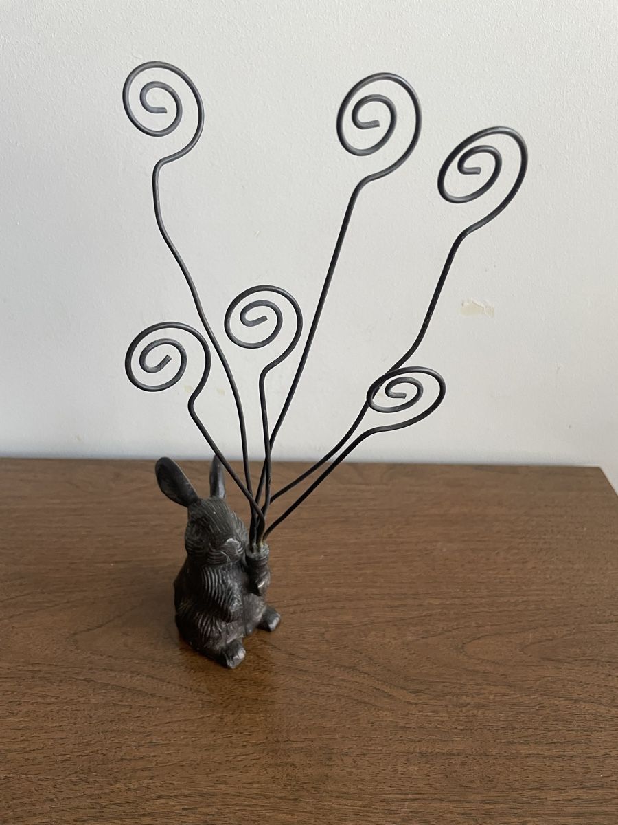 Autres décorations & accessoires: Lapin Support Photos en Fonte – D'occasion à Vallamand par Bricbracbroc82
