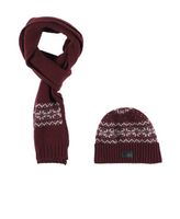 Winter Set: Mütze und Schal, Weinrot, Neu!