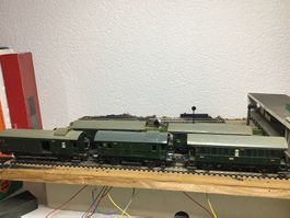 5 RB DBPersonenwagen EW I H0 Märklin Antik Beleuchtet