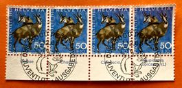 Nr.J 219 Pro Juventute GESTEMPELT Bern 1966 Wildtiere   
