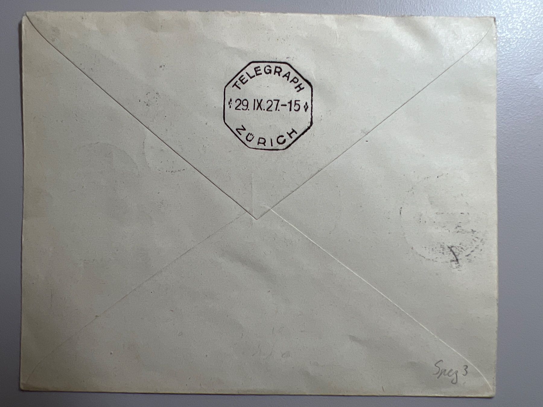Tutti i francobolli: Flugpostbrief Comptair Lausanne 1927 CS8 – Usato da Buchrain venduto da wmm 1