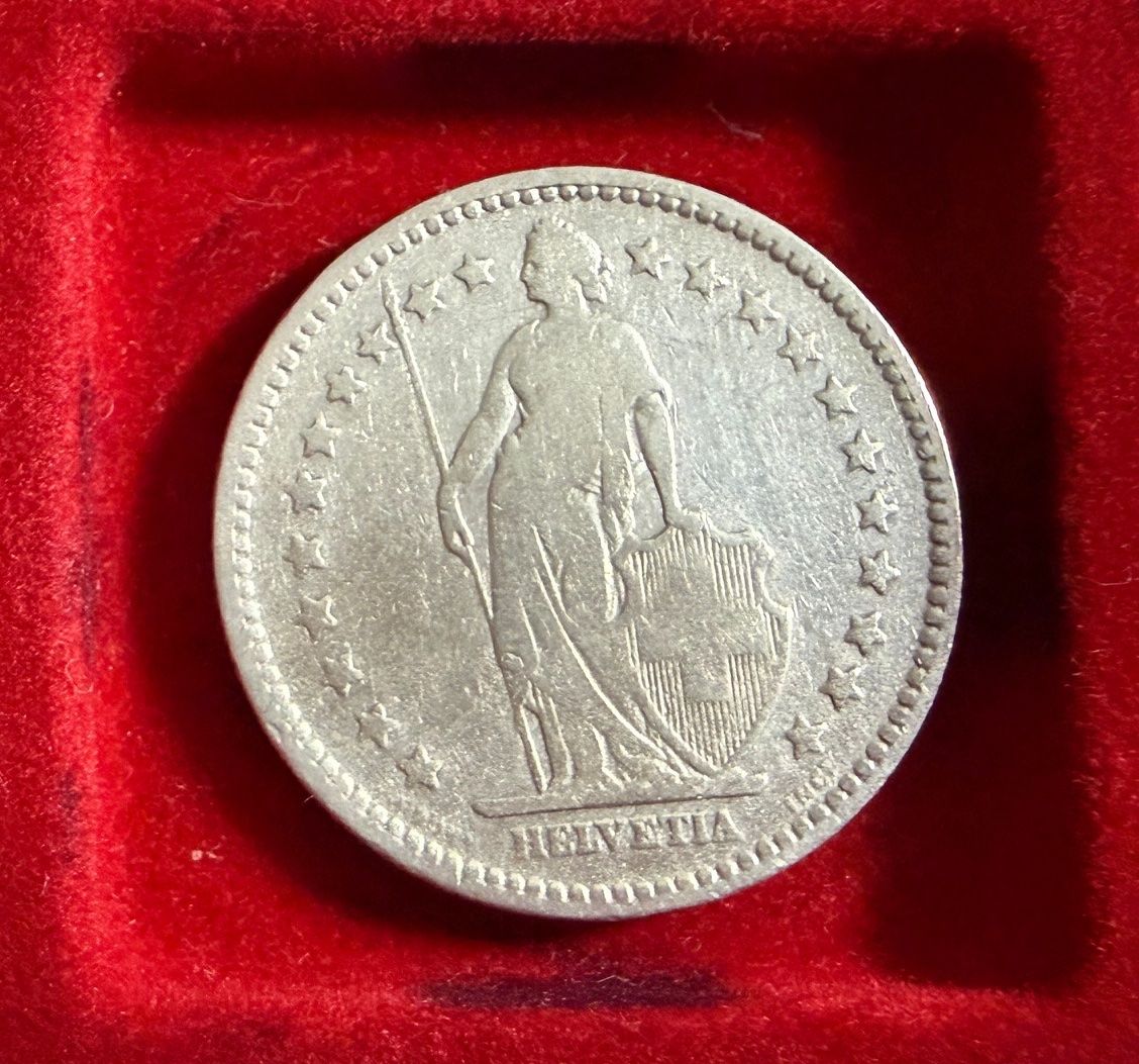 Alle Münzen: 2.00  Franken Stück 1894 A - silber – Gebraucht aus Samedan von Gischpel25 1