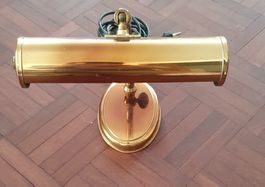 Schreibtischlampe Messing ovaler Fuss guter Zustand
