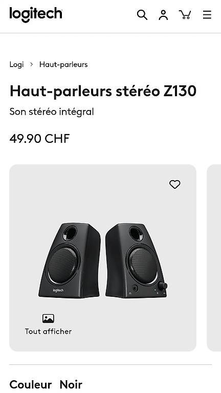 Logitech Casse acustiche: FR/EN/DE Enceinte Logitech Z130 – Usato da Chêne-Bougeries venduto da LeStach 1