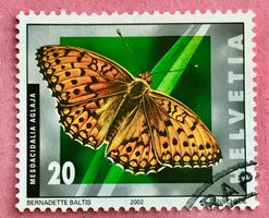 Nr.1062 Grosser Permutterfalter Schmetterlinge GESTEMPELT 