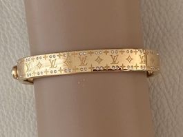 RARITÄT - stilvoller LOUIS VUITTON Nanogram Armreif, 6cm