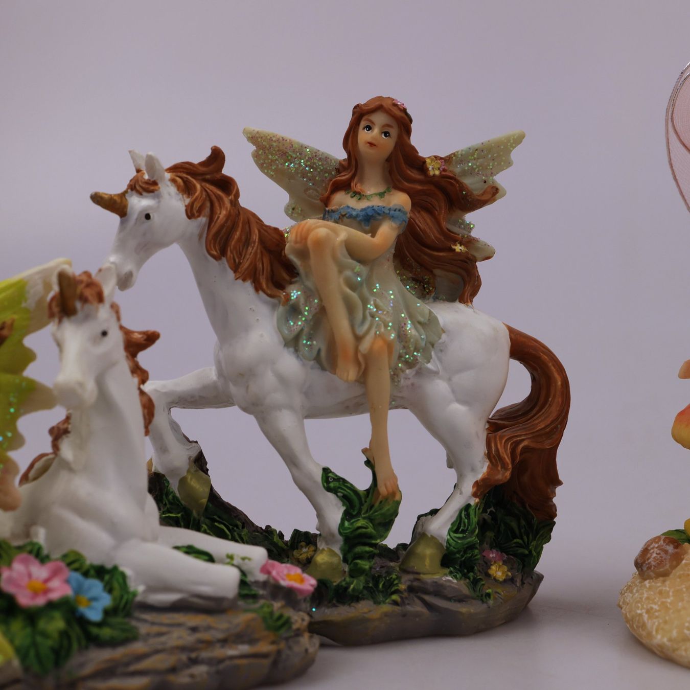 Statuette: Fantasie Feen Figuren mit Glitzer – Usato da Volketswil venduto da brockipfannenstil 3