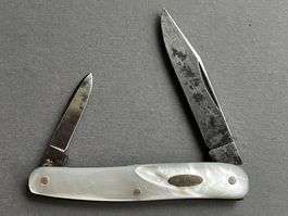 Altes ROTH/Buchs Perlmutt Sackmesser 65 mm - selten