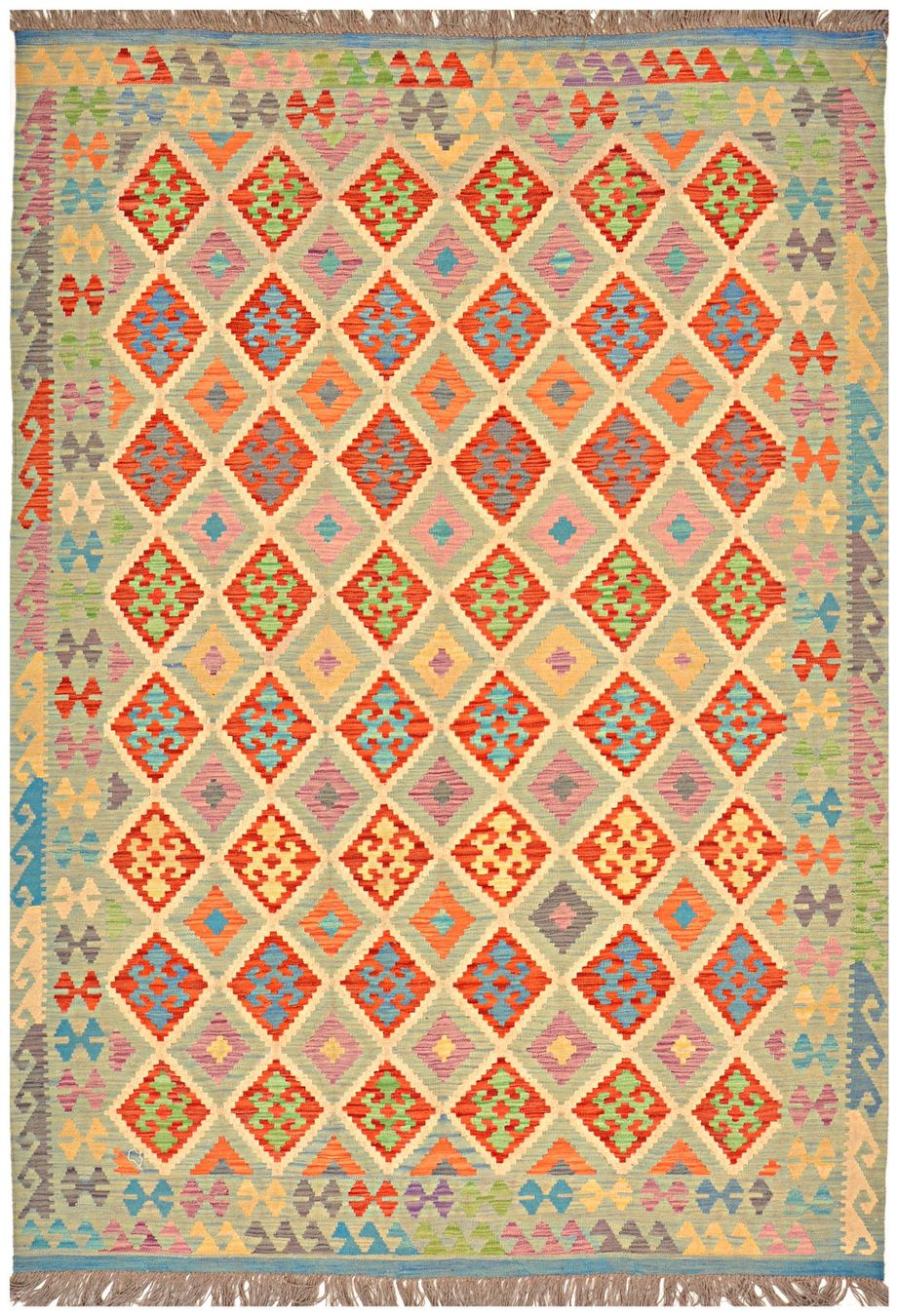 Kelim Tappeti: Oriente Afghan Kelim Teppich 200x300 cm – Nuovo e nell'imballaggio originale da Lahore venduto da Fairways79 4