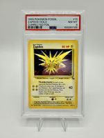 Pokémon Zapdos Fossil Holo Corrected Foil 15/62 PSA 8 EN
