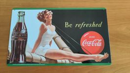 Coca-Cola Blechschild "Be refreshed" - Vintage Look!