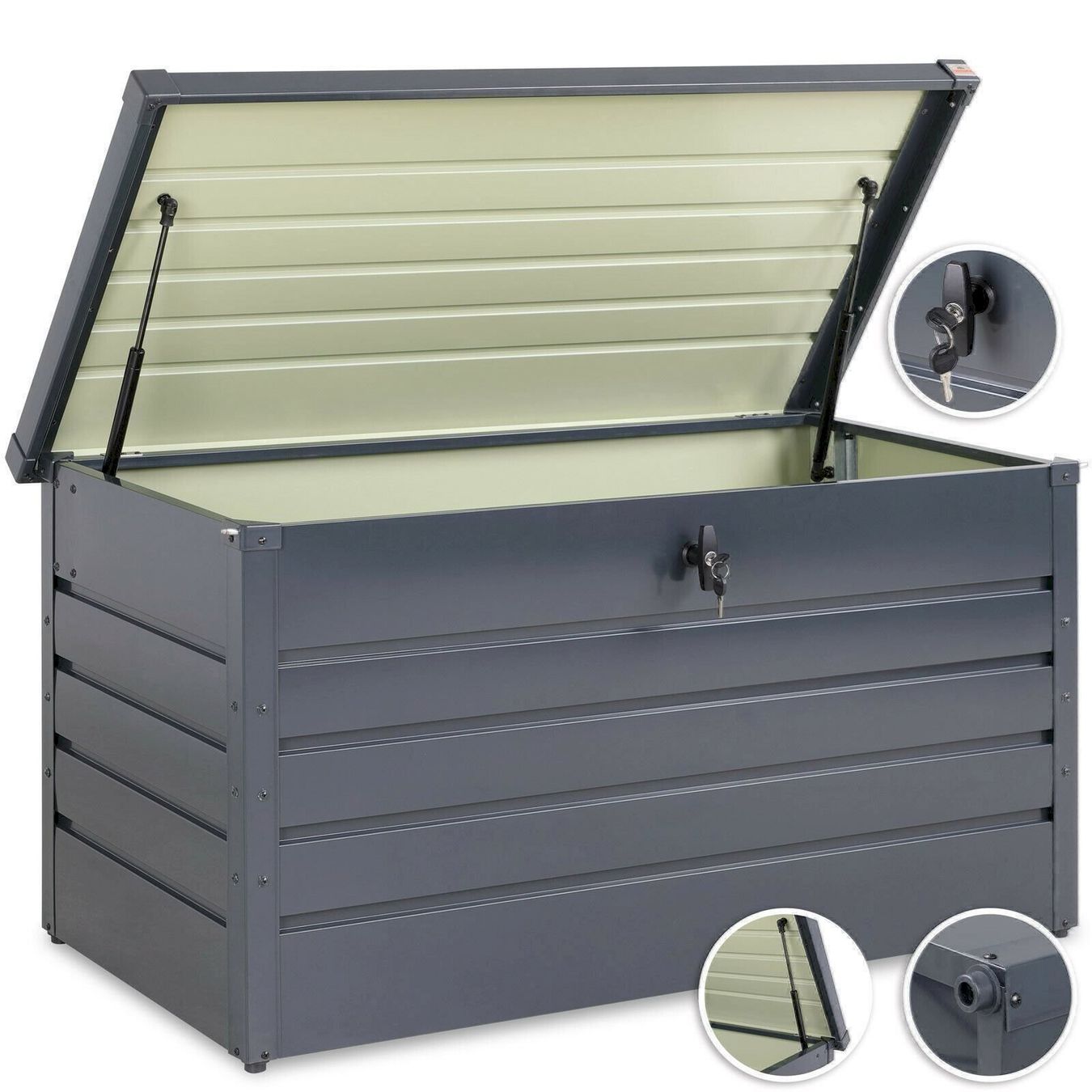 Box contenitori: Gardebruk Metall Auflagenbox 360L – Nuovo e nell'imballaggio originale da Bottighofen venduto da zaap 1