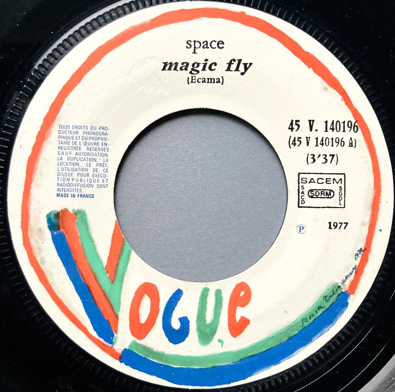 Dischi in vinile: SPACE - MAGIC FLY – Usato da Poliez-Pittet venduto da Newtown-Records 2