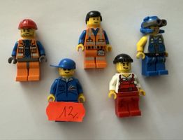 5 Lego Figuren Bauarbeiter