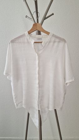 Jacqueline de Yong weisse Knotenbluse, Gr 36, neuwertig