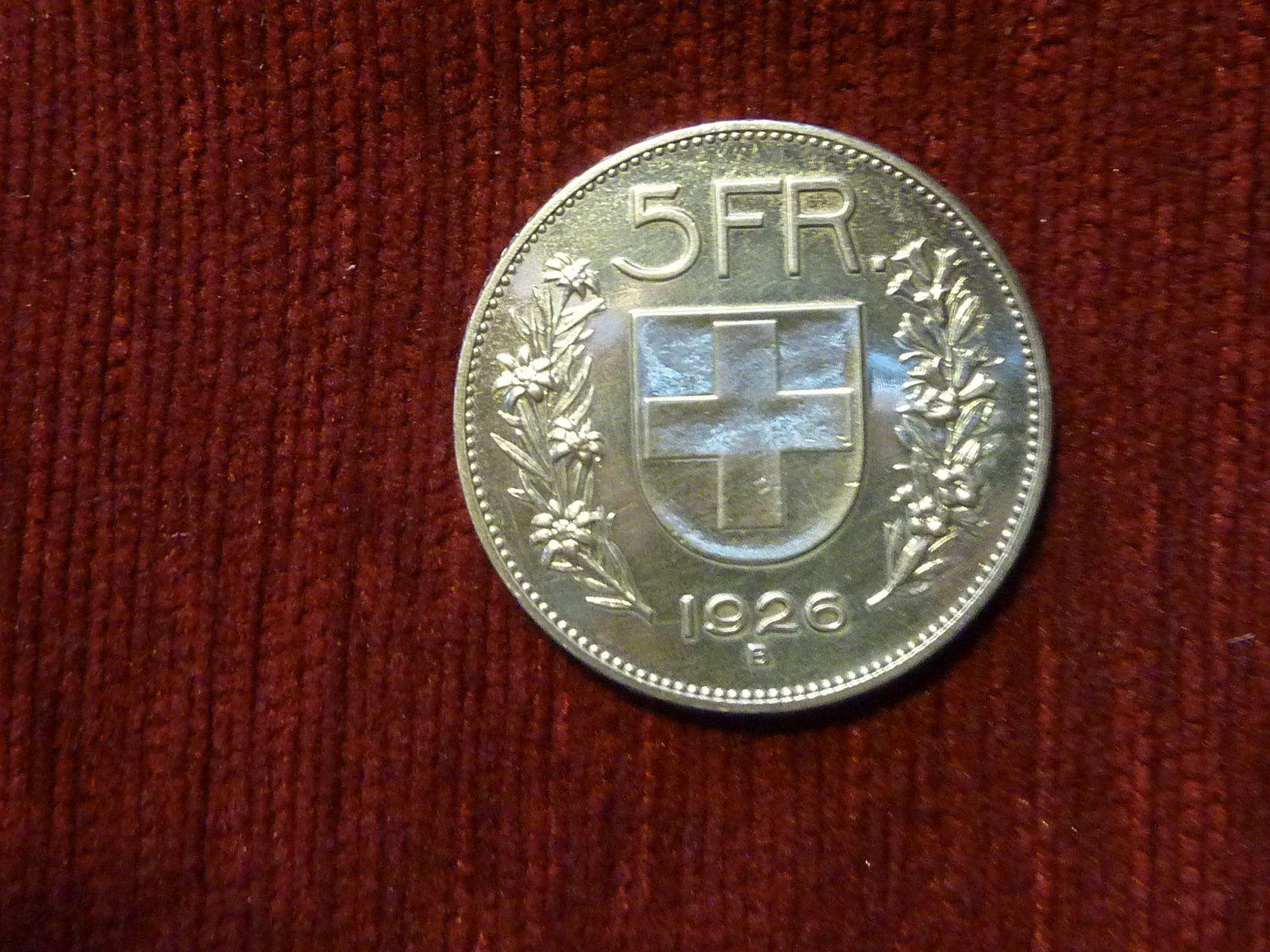 Tutti le monete: 5 Franken 1926 B ss – Usato da Altstätten SG venduto da Toscana1 2
