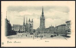 Ganzsache PP19F47: Halle /Saale, Markt m