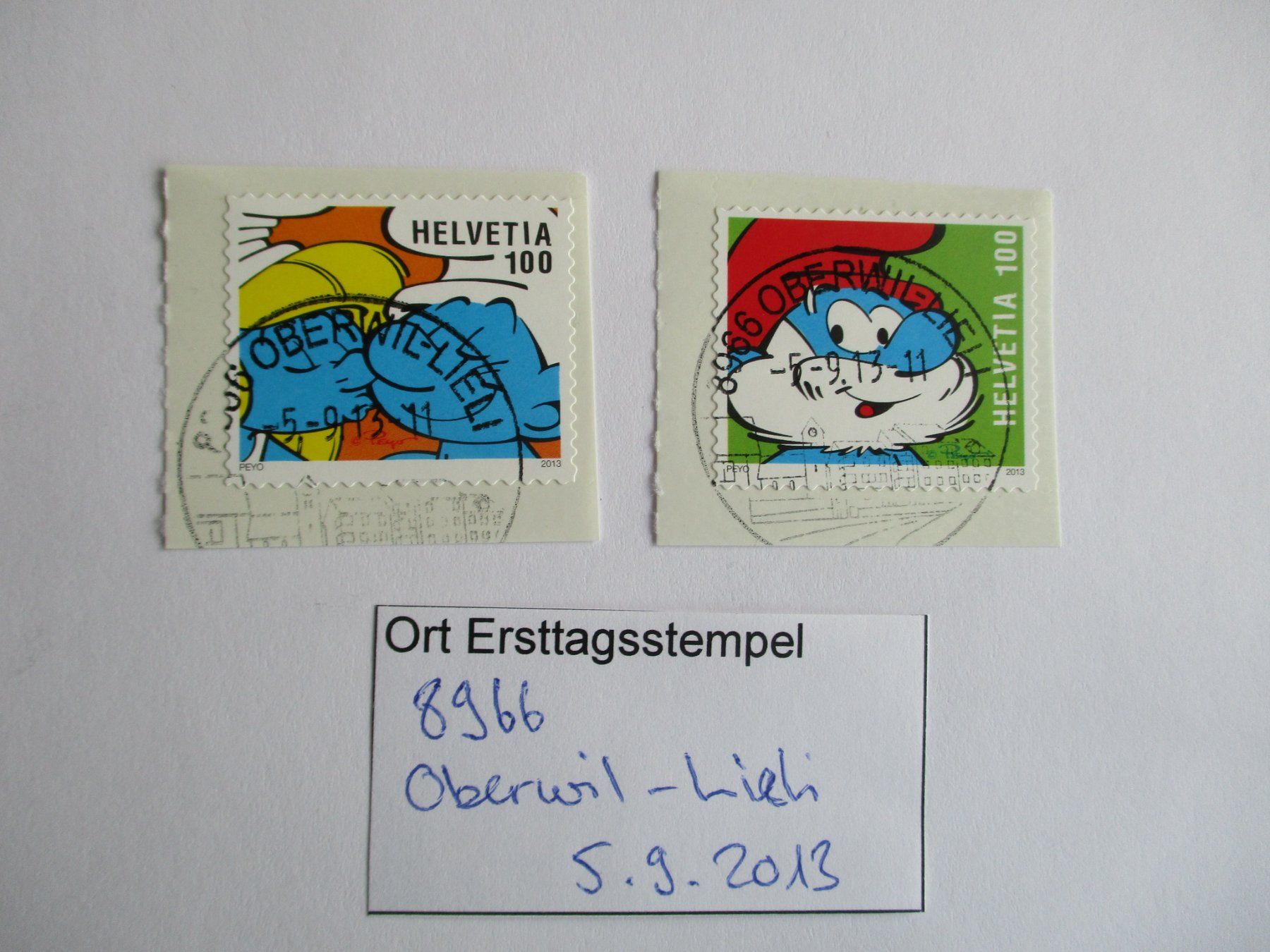 Tutti i francobolli: Voll Ort Ersttagsstempel 8966 Oberwil - Lieli – Usato da Langnau b. Reiden venduto da Aktuell88