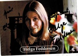 Orginalautogramm Helga federsen  gest.