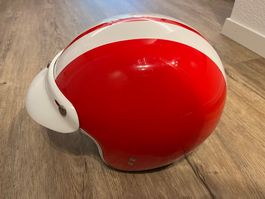 Motorradhelm Rot-Weiss M57/58