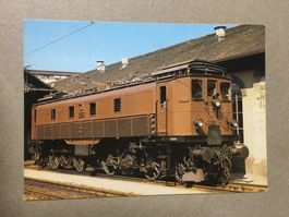 AK Bahn Gebirgsschnellzuglok der SBB in Winterthur 1980
