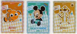 3 seltene DISNEY 100 Spezialeffekt Sammelkarten