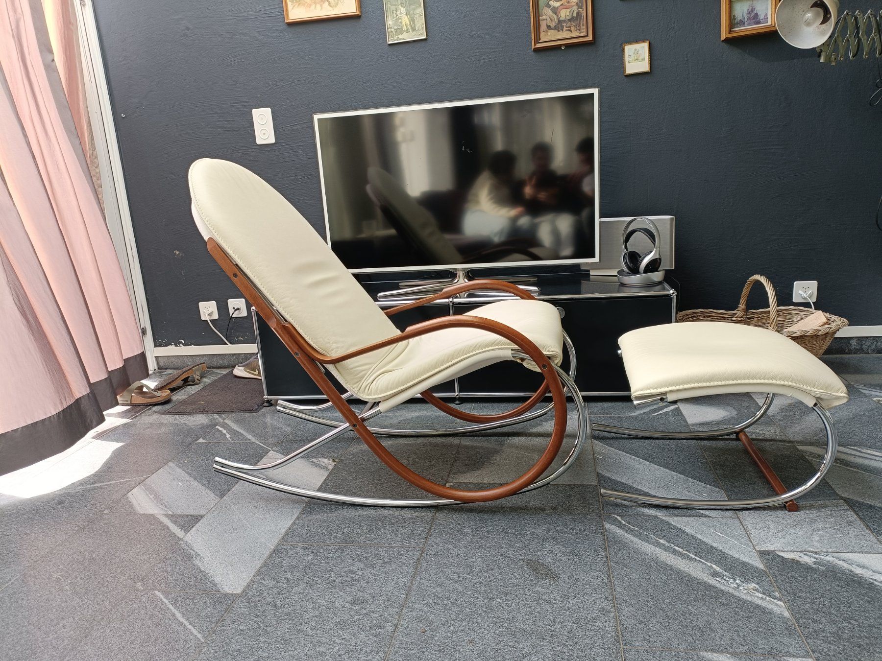 Strässle Poltrone: Strässle Nonna Schaukelstuhl + Hocker – Usato da Schmitten FR venduto da oldtimer82 2