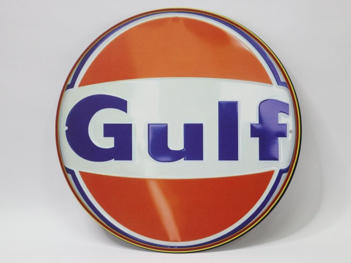Gulf Oil Schilder: Blechschild Gulf – Neu (gemäss Beschreibung) aus Eschenbach SG von Astalavista