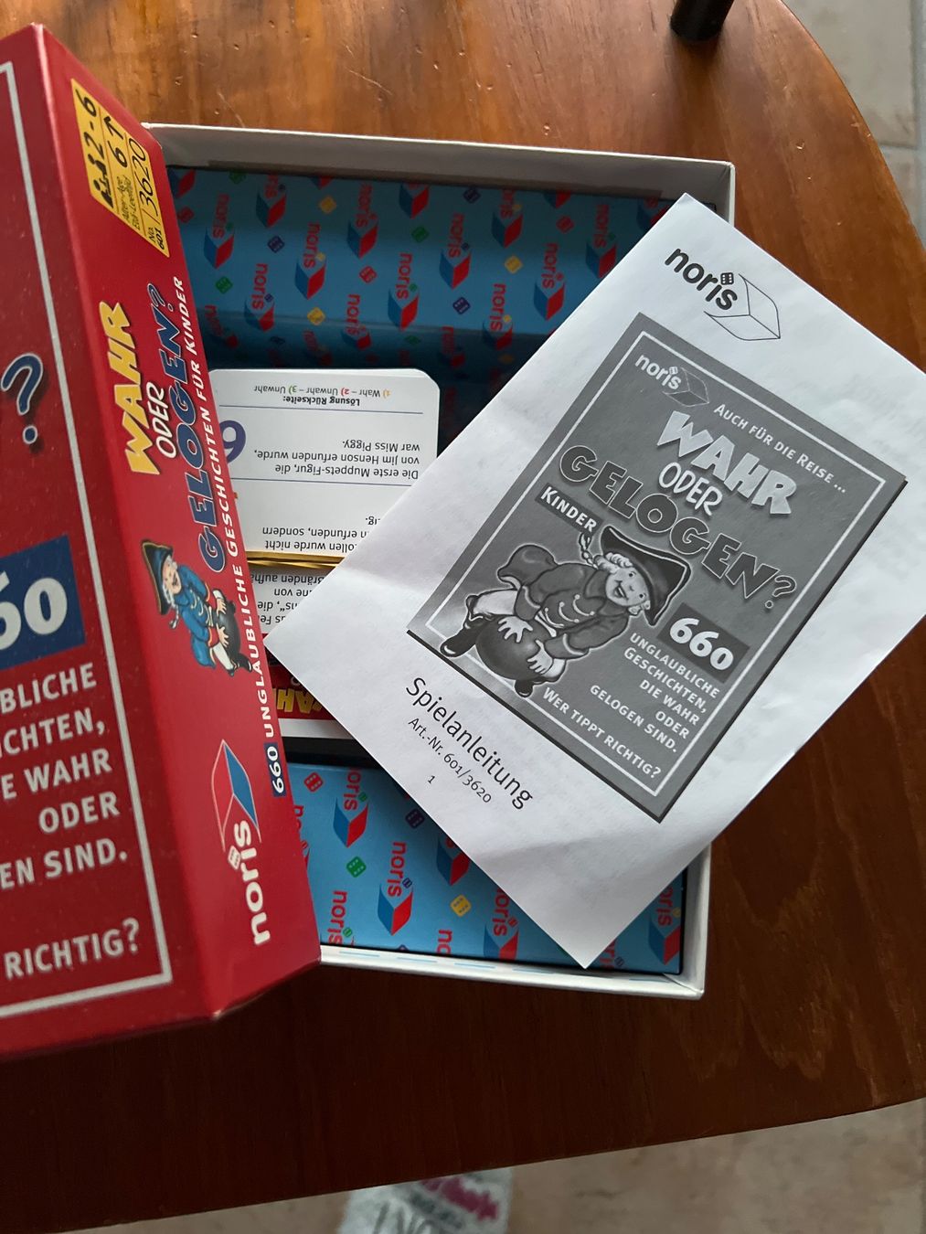 Giochi: Noris "Wahr oder Gelogen?" Kinderspiel, komplett, super! – Usato da Liestal venduto da MFAG2000 1