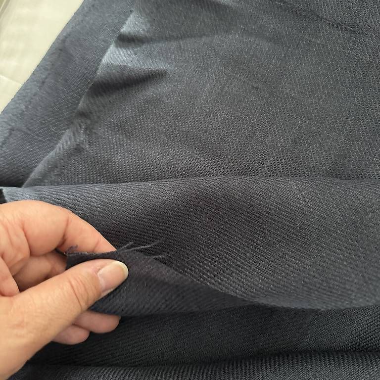 Stoffe: Stoff: Hanf-Leinen in bläulichem Grau – Neu und originalverpackt aus Muttenz von einfach-schoen 2