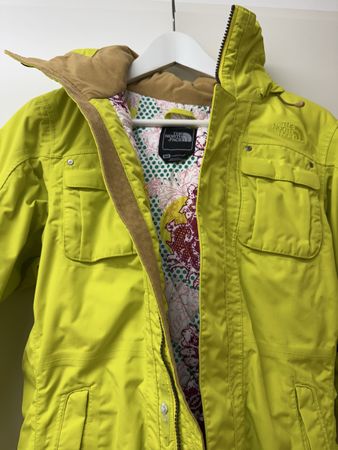 The North Face jacket, Yellow, floral!