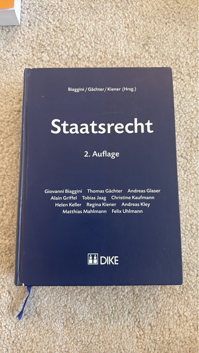 Libri: Staatsrecht 2. Auflage Buch gebraucht – Usato da Zürich venduto da ano_md2n