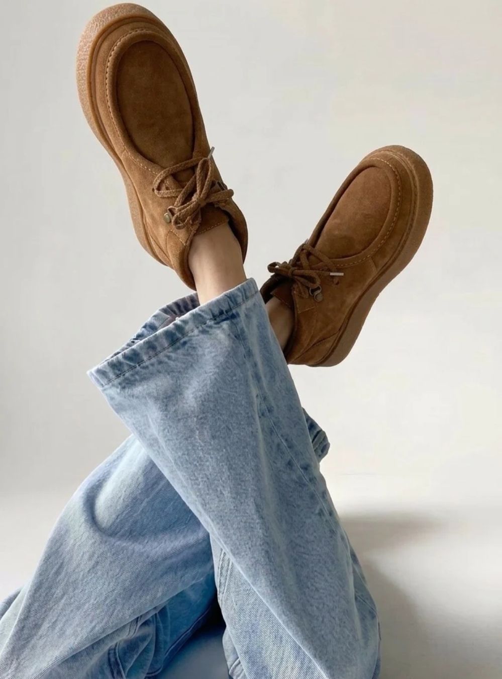 Chaussures femmes: Brown Suede Moc-Toe Boots – Neuf (Voir description) à Gersau par pol_x2xd 3