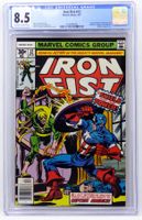 IRON FIST #12 CGC 🔑 KEY 1ST MEET CAPTAIN AMERICA BYRNE 1977