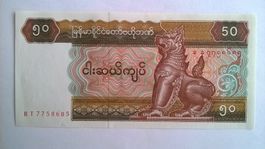 Billet banque Myanmar (Birmanie) 50 Kyat série 1994/97 UNC