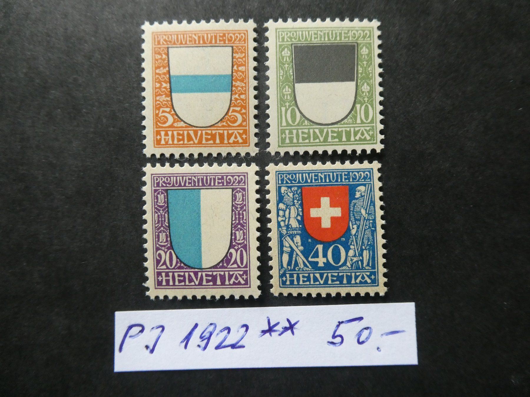 Tutti i francobolli: Pro Juventute 1922 postfrisch – Usato da Lausen venduto da Herbamare01